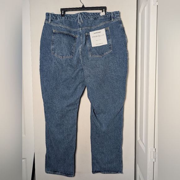 Good American Jeans Flat Tummy Tech Ankle Split Good Boy High Rise Sz 18 - Picture 3 of 11